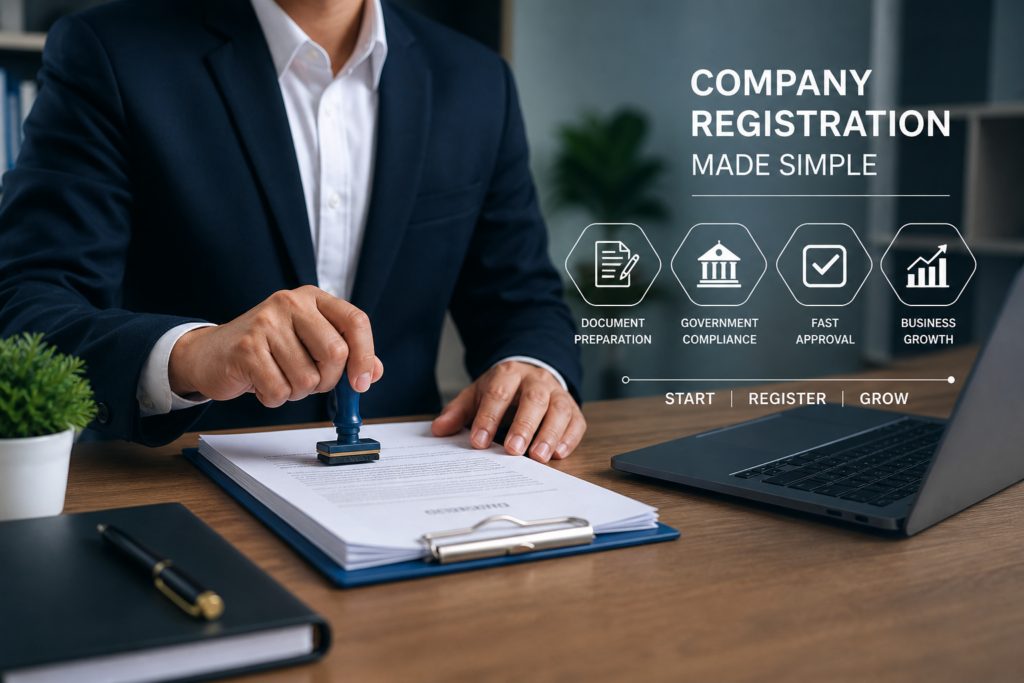 Company registration services in India for startups and businesses