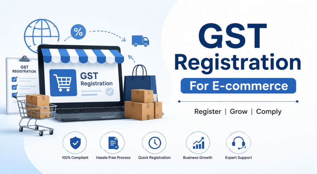 GST registration for e-commerce business illustration