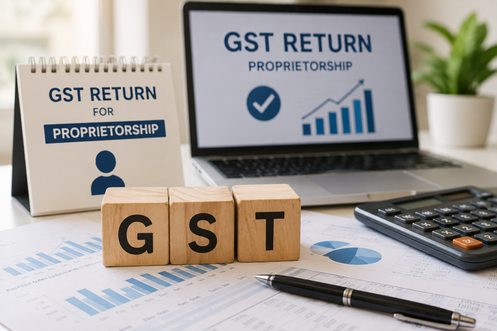 GST return filing for proprietorship with calculator